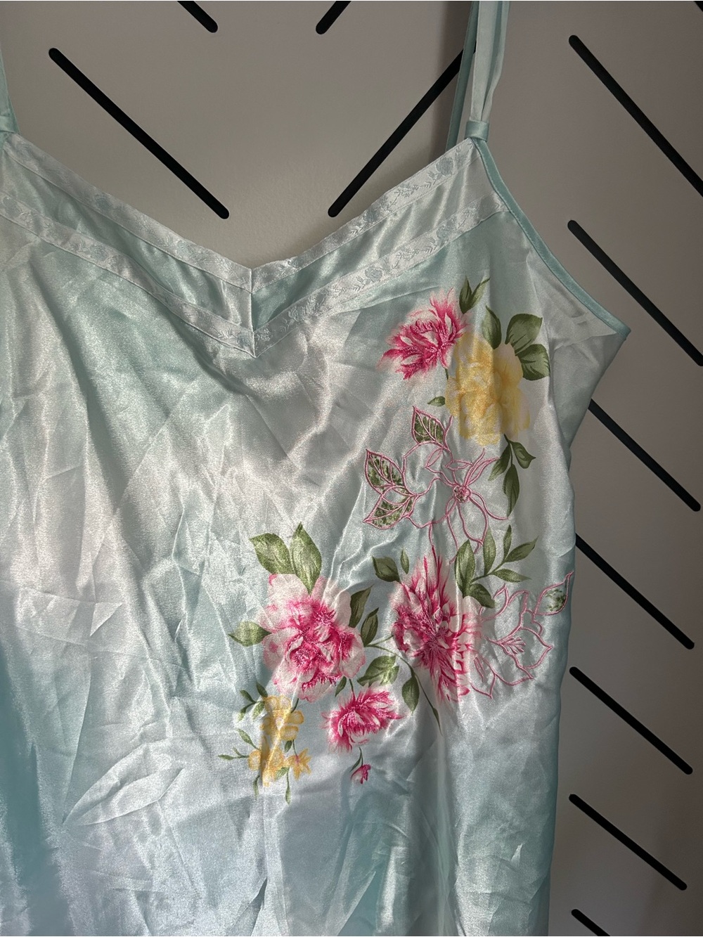 Vintage floral slip dress delicate floral feminine - Picture 4 of 6